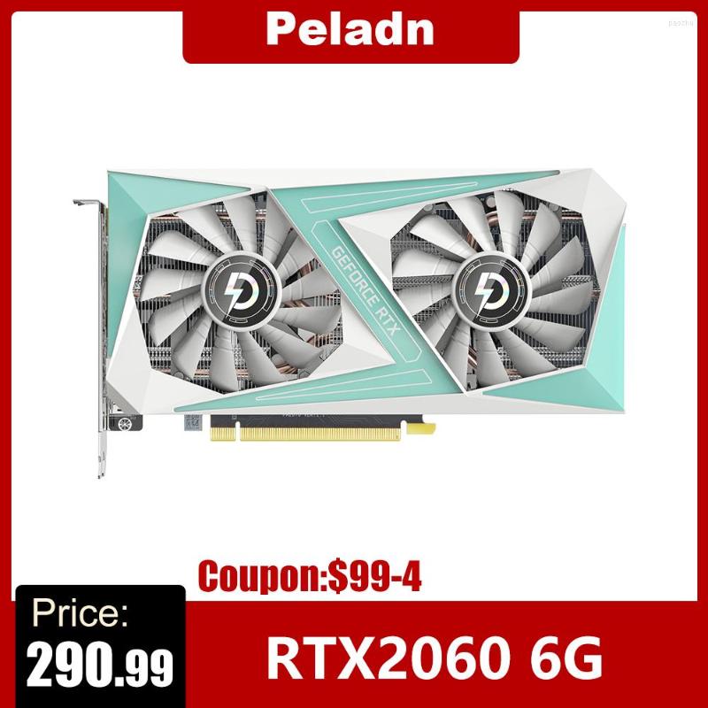 

Graphics Cards Peladn RTX2060 6G Gaming Card 6G/192bit/GDDR6 Memory Maximum Support 8K Resolution With 3 DP HD Output Interfaces