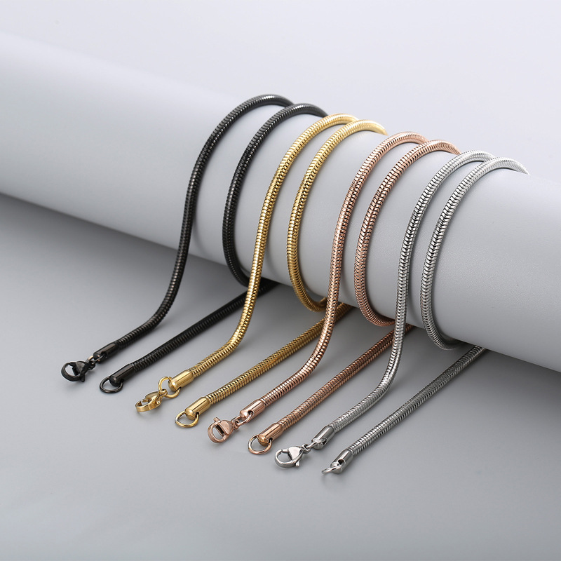 Stainless Steel Snake Chains Link Necklace for Men Women Jewelry Accessories Wholesale
Stainless Steel Snake Chains Link Necklace for Men Women Jewelry Accessories Wholesale