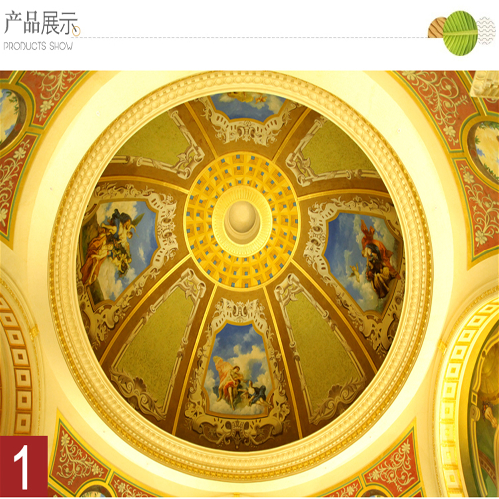 3d wallpaper European style mural ceiling wallpaper 3d stereo vision living room hotel roof decoration wallpaper