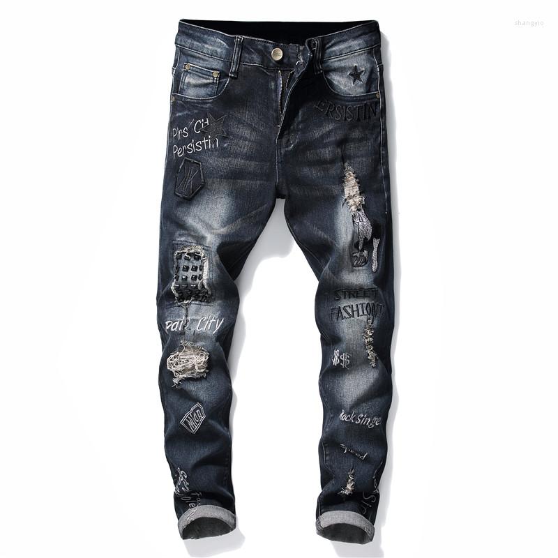 Men's Jeans 2022 Designer Brand Men Blue Jean Skinny Ripped Stretch Slim Fashion Hip Hop Casual Rivet Biker Holes Embroidery Pants
Men's Jeans 2022 Designer Brand Men Blue Jean Skinny Ripped Stretch Slim Fashion Hip Hop Casual Rivet Biker Holes Embroidery Pants