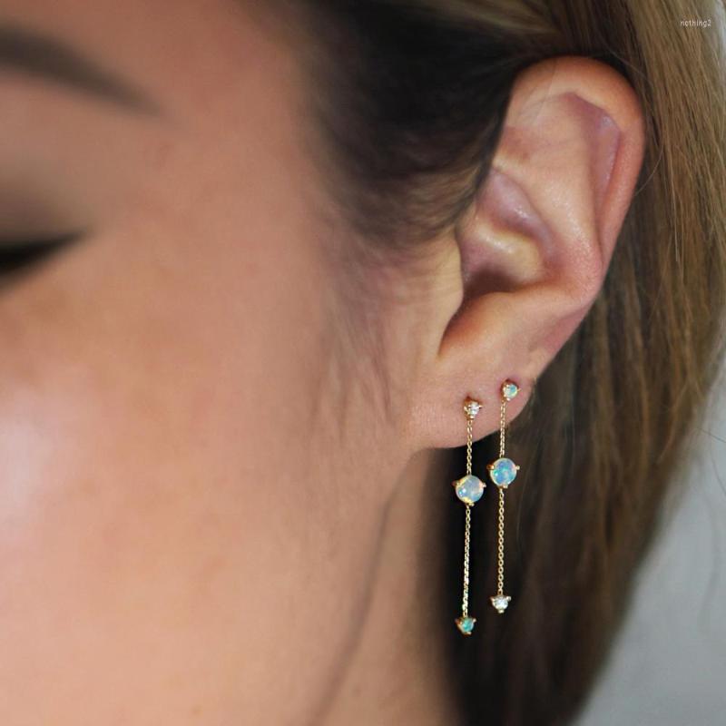 Backs Earrings 2022 Fashion Wholesale Opal Stone Jewelry Delicate Chain Tassel Cz Drop Girl Women Long Dainty Gold Color Earring
Backs Earrings 2022 Fashion Wholesale Opal Stone Jewelry Delicate Chain Tassel Cz Drop Girl Women Long Dainty Gold Color Earring