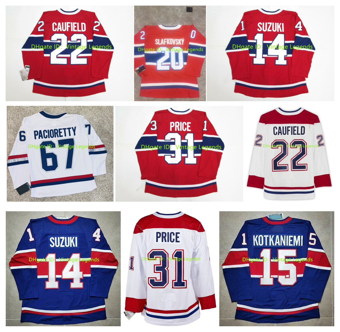 Juraj Slafkovsky Cole Caufield Hockey Jersey Nick Suzuki Carey Price Chiarot Shea Weber Brendan Gallagher Jonathan Drouin Tyler Pitlick David Savard Patrick Roy, Kids size s/m l/xl
Juraj Slafkovsky Cole Caufield Hockey Jersey Nick Suzuki Carey Price Chiarot Shea Weber Brendan Gallagher Jonathan Drouin Tyler Pitlick David Savard Patrick Roy, Kids size s/m l/xl
