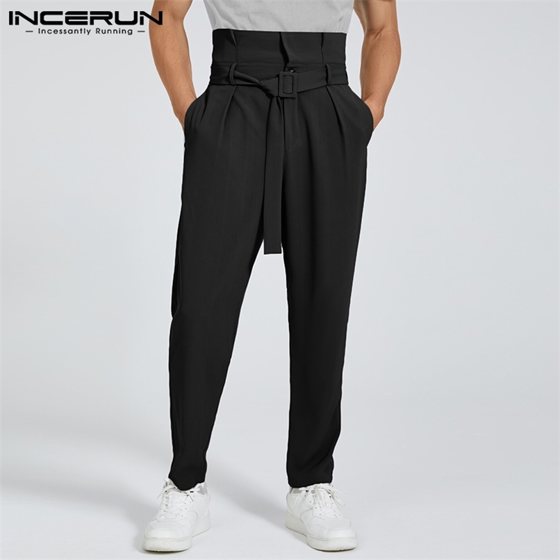 Men's Pants INCERUN American Style Fashion Men Pantalons Casual Streetwear Trousers Male Lace-up Big Pocket Cargo Long Pants S-5XL 220907