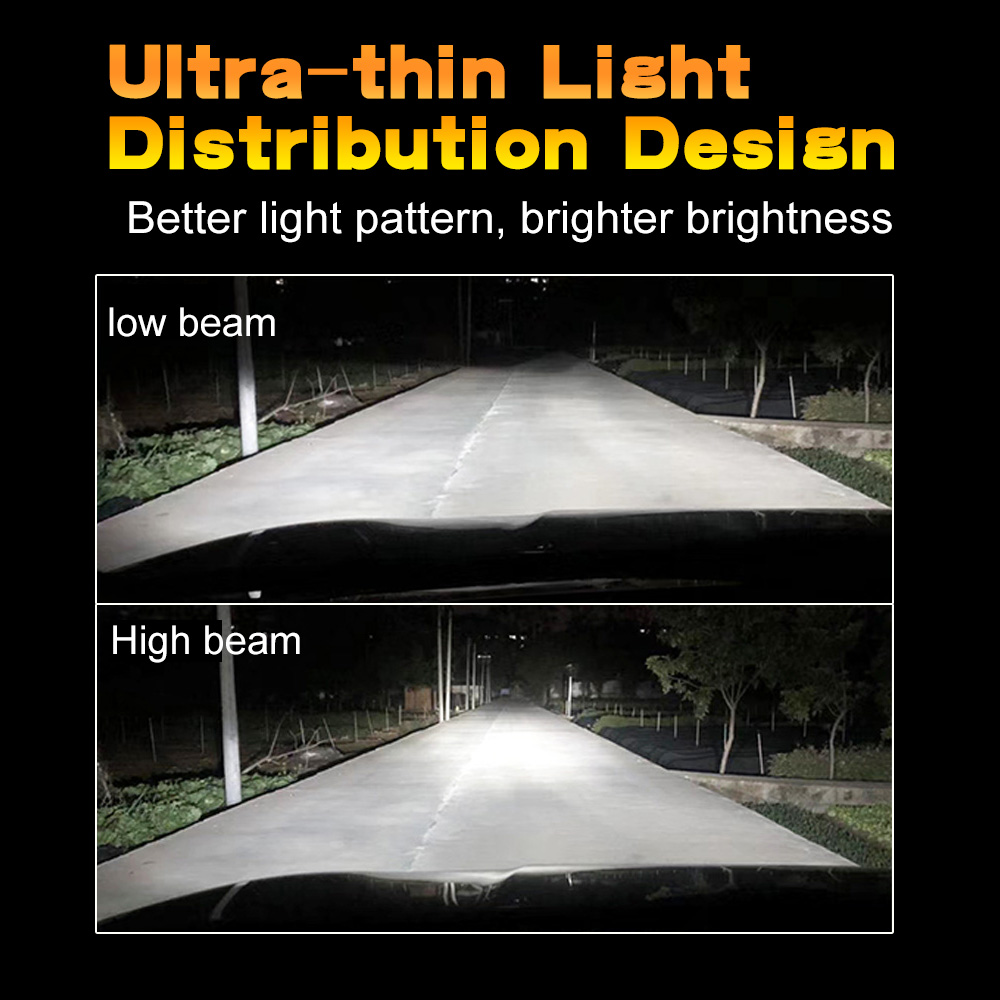 LED car headlights H1 H4 H7 H8 H9 H11 9005 HB3 9006 HB4 H3 super bright spotlight 12000K bulb 3000K fog lamp 60W