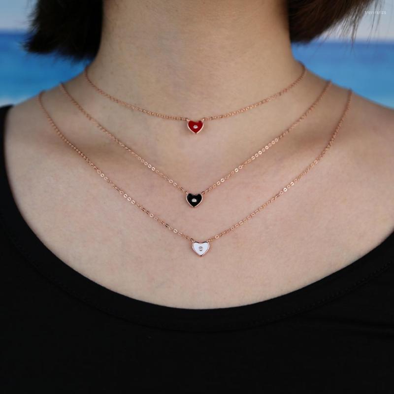 Chains High Quality 925 Sterling Silver Cute Delicate Micro Pave Cz Single Enamel Heart Moon Star Charm Necklaces Fashion Women Jewelry
Chains High Quality 925 Sterling Silver Cute Delicate Micro Pave Cz Single Enamel Heart Moon Star Charm Necklaces Fashion Women Jewelry