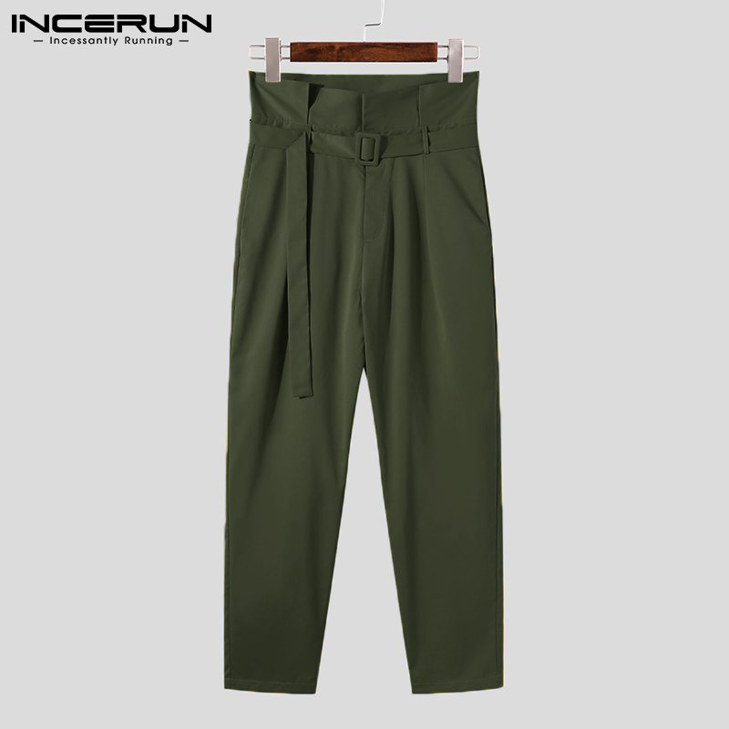 Men's Pants INCERUN American Style Fashion Men Pantalons Casual Streetwear Trousers Male Lace-up Big Pocket Cargo Long Pants S-5XL 220907