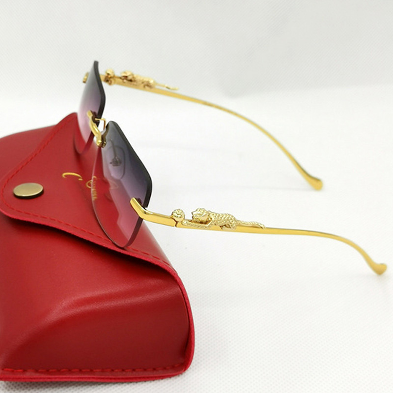 Wholesale Fashion Men Carti Designer sunglasses Famous Brands Oversized Luxury Design Custom Mens Sunglasses Women 2022 Sun Glasses Sunglass with red box
