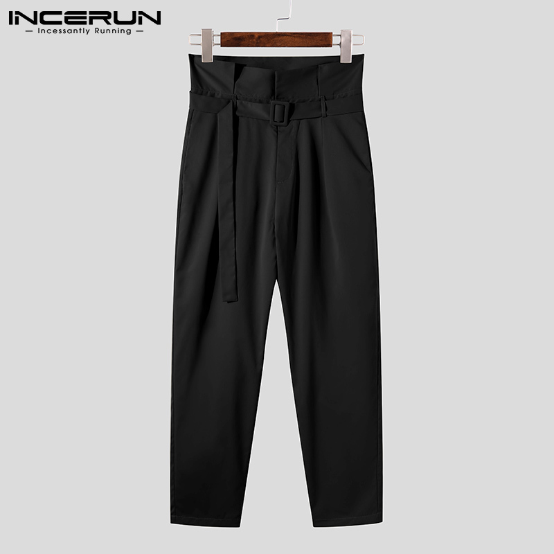 Men's Pants INCERUN American Style Fashion Men Pantalons Casual Streetwear Trousers Male Lace-up Big Pocket Cargo Long Pants S-5XL 220907