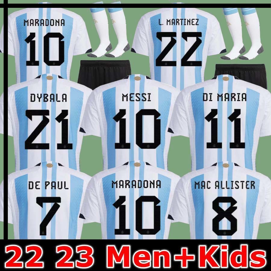 Player Fans Argentina Soccer Jersey Finalissima Special 2022 2023 DYBALA LO CELSO MARADONA Men and Kids kit 22 23 DI MARIA Football Shirts, 2022 home kids
Player Fans Argentina Soccer Jersey Finalissima Special 2022 2023 DYBALA LO CELSO MARADONA Men and Kids kit 22 23 DI MARIA Football Shirts, 2022 home kids