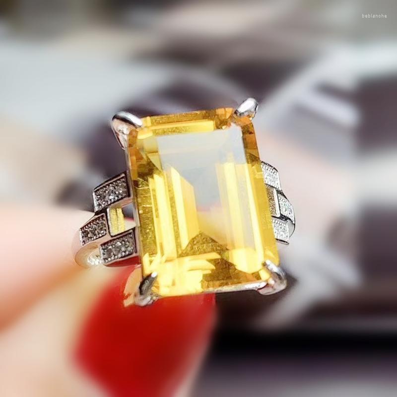 Cluster Rings Per Jewelry Natural Real Citrine Rectangle Style Ring 10 14mm 7.3ct Gemstone 925 Sterling Silver T206128 
Cluster Rings Per Jewelry Natural Real Citrine Rectangle Style Ring 10 14mm 7.3ct Gemstone 925 Sterling Silver T206128