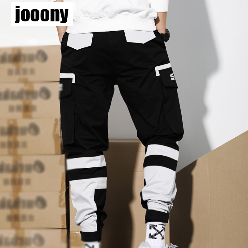 Men's Pants Korean Stylish Casual Hip Hop Streetwaer Male Sport Joggers Spring Fall Harem Baggy Cargo Pants Men Harajuku Fashion Mix Color 220907