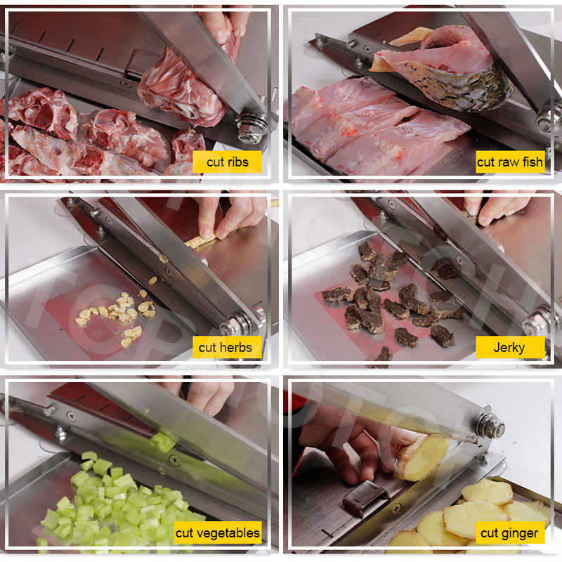 TOPNOTCH Meat Slicer Bone Cutting Machine Chicken Duck Fish Steak Lamb Chops Guillotine