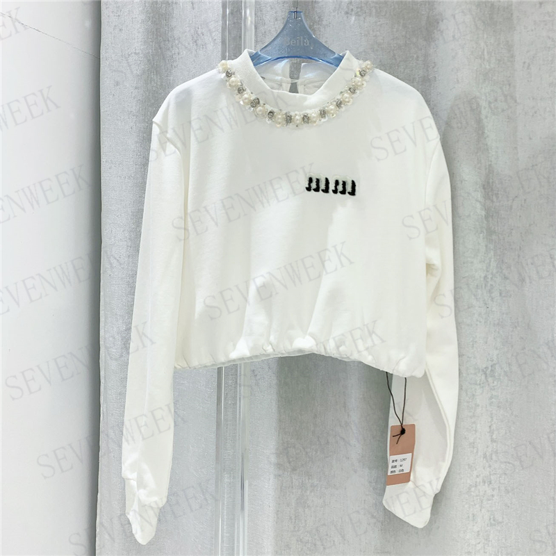 Womens Designer Hoodie Knitted Sweaters With Sequin Pearl Long Sleeve Fashion Pullover Tops Hip Hop Streetwear, White
Womens Designer Hoodie Knitted Sweaters With Sequin Pearl Long Sleeve Fashion Pullover Tops Hip Hop Streetwear, White