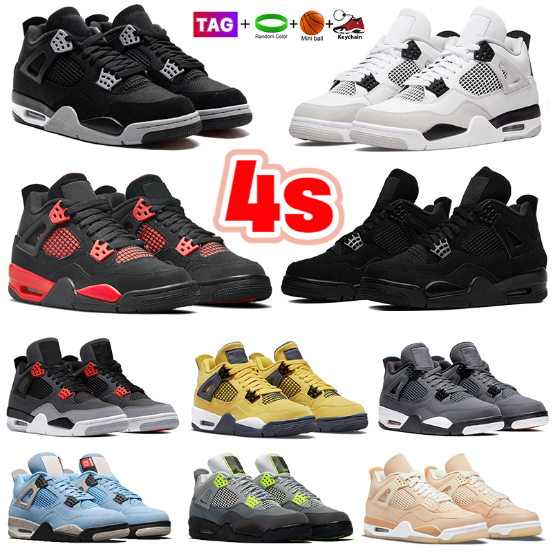 Fashion mens 4s Basketball Shoes 4 Military Black Cat Canvas Red University Blue Neon Thunder men Sneakers Infrared white oreo Cool Grey Women Trainers, #41- shoe box 
Fashion mens 4s Basketball Shoes 4 Military Black Cat Canvas Red University Blue Neon Thunder men Sneakers Infrared white oreo Cool Grey Women Trainers, #41- shoe box