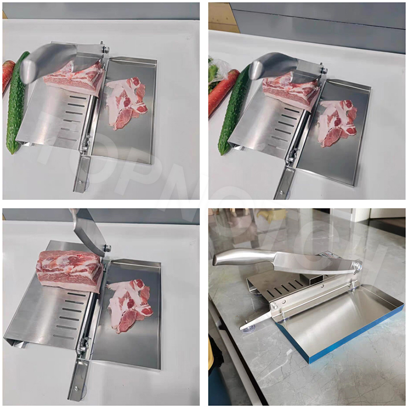 TOPNOTCH Meat Slicer Bone Cutting Machine Chicken Duck Fish Steak Lamb Chops Guillotine