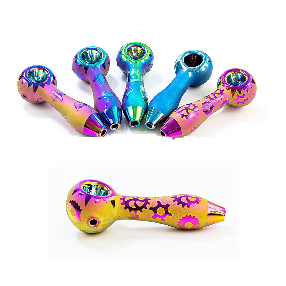4.72" Smoking Water Pipes Plating Rainbow Glass Burner 5 American Colors Spoon Hand Herb Pipe
4.72" Smoking Water Pipes Plating Rainbow Glass Burner 5 American Colors Spoon Hand Herb Pipe