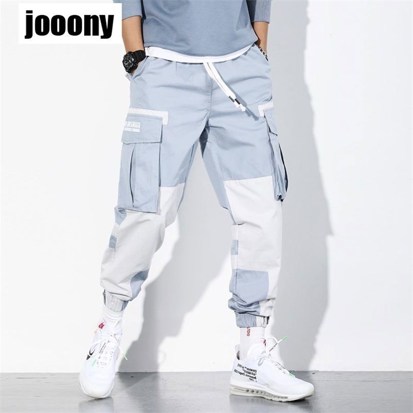 Men's Pants Korean Stylish Casual Hip Hop Streetwaer Male Sport Joggers Spring Fall Harem Baggy Cargo Pants Men Harajuku Fashion Mix Color 220907