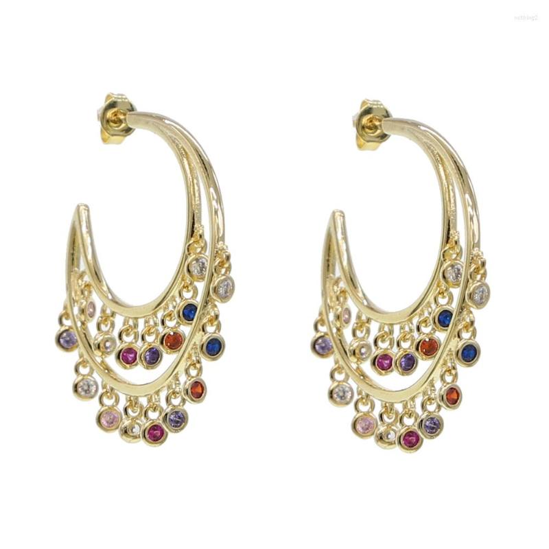 Hoop Earrings 2022 Gold Filled Colorful Rainbow Cz Drop Charm Earring Geometric Trendy Women Girl Fashion Delicate Party Gifts Jewelry
Hoop Earrings 2022 Gold Filled Colorful Rainbow Cz Drop Charm Earring Geometric Trendy Women Girl Fashion Delicate Party Gifts Jewelry