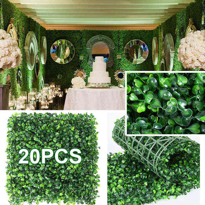 Faux Floral Greenery 61020Pcs Artificial Plants Grass Wall Background Flowers Wedding Boxus Hedge Panels For Indoor Outdoor Home Garden Wall Decor J220906
Faux Floral Greenery 61020Pcs Artificial Plants Grass Wall Background Flowers Wedding Boxus Hedge Panels For Indoor Outdoor Home Garden Wall Decor J220906