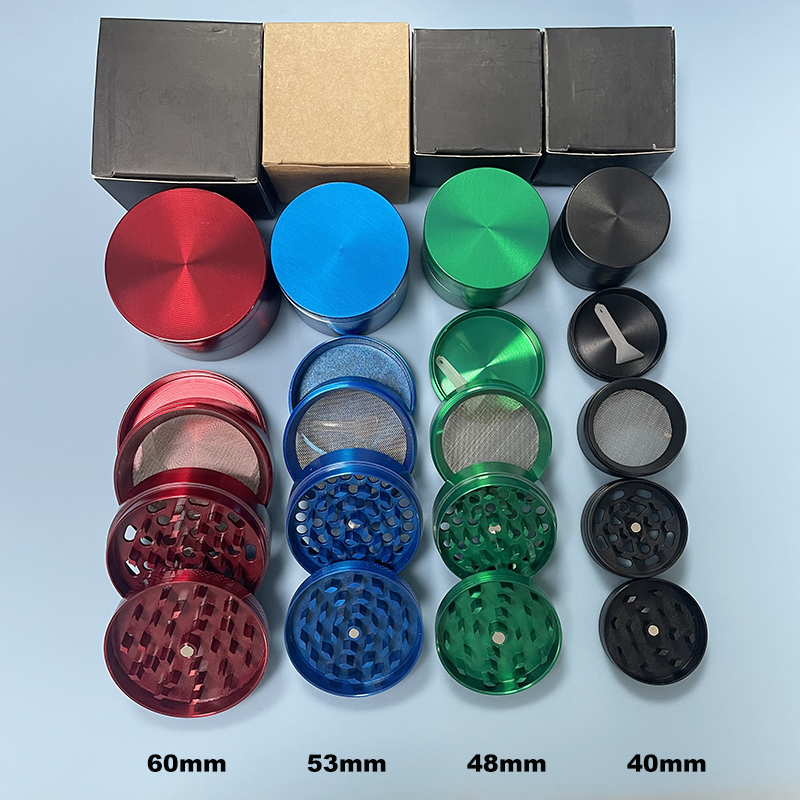 Metal Herb Grinder Smoking Accessory For Tobacco Smoke Pipe 63mm 55mm 50mm 40mm Zinc Alloy 4 Layer Accept Customized OEM Logo Printing UPS Ship
Metal Herb Grinder Smoking Accessory For Tobacco Smoke Pipe 63mm 55mm 50mm 40mm Zinc Alloy 4 Layer Accept Customized OEM Logo Printing UPS Ship