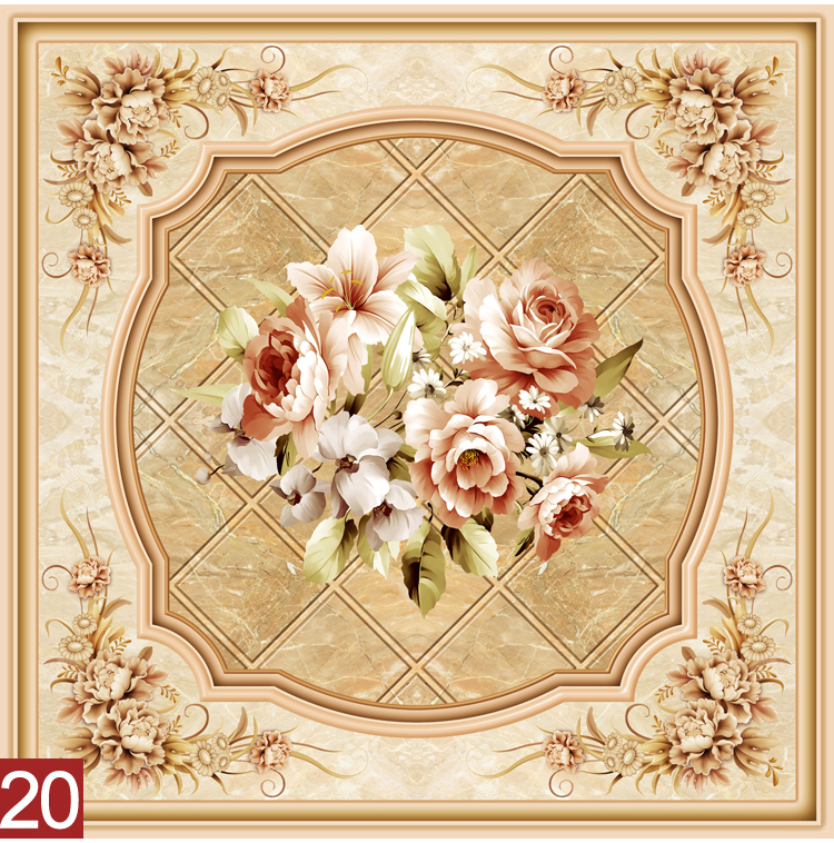 Custom 3d Ceiling 3d three-dimensional ceiling roof waterproof wallpaper ceiling decoration wallpaper