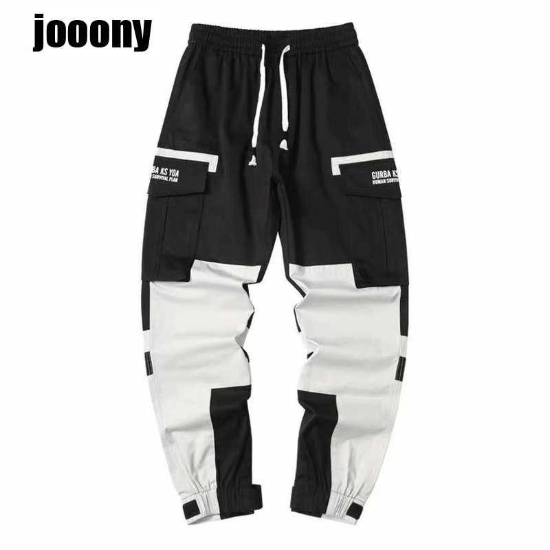 Men's Pants Korean Stylish Casual Hip Hop Streetwaer Male Sport Joggers Spring Fall Harem Baggy Cargo Pants Men Harajuku Fashion Mix Color 220907