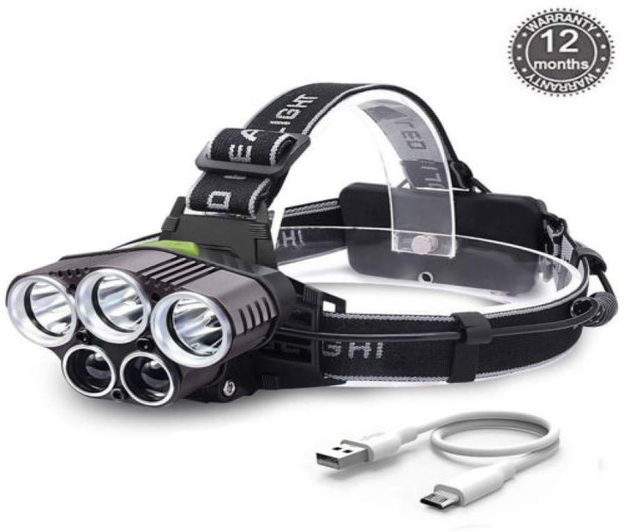 Super Bright 5000LM 5x XML T6 LED Rechargeable USB Headlamp Head Light Zoomable Waterproof 6 Modes Torch for Fishing Camping Hunt
Super Bright 5000LM 5x XML T6 LED Rechargeable USB Headlamp Head Light Zoomable Waterproof 6 Modes Torch for Fishing Camping Hunt