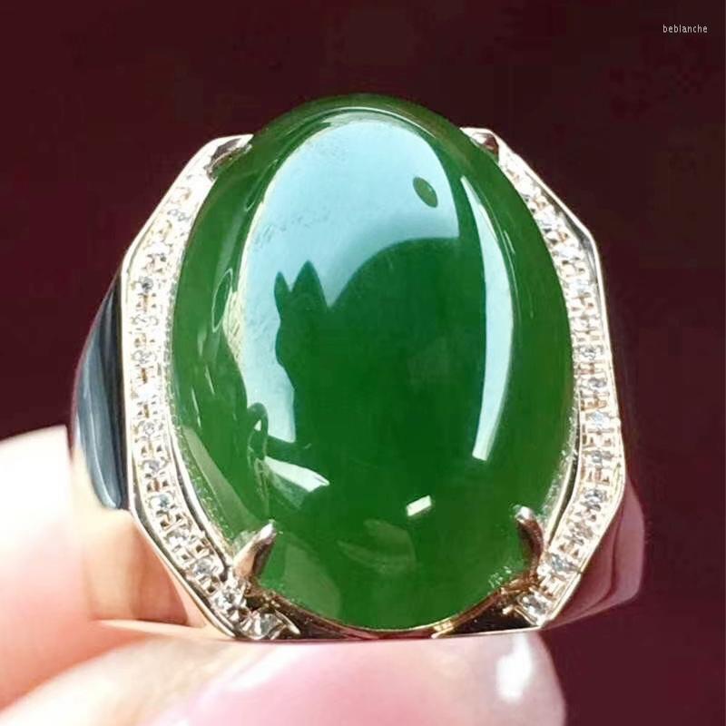 Cluster Rings Men Ring Natural Real Green Jade Per Jewelry 12 16mm 13ct Big Gemstone 925 Sterling Silver Fine J211031
Cluster Rings Men Ring Natural Real Green Jade Per Jewelry 12 16mm 13ct Big Gemstone 925 Sterling Silver Fine J211031