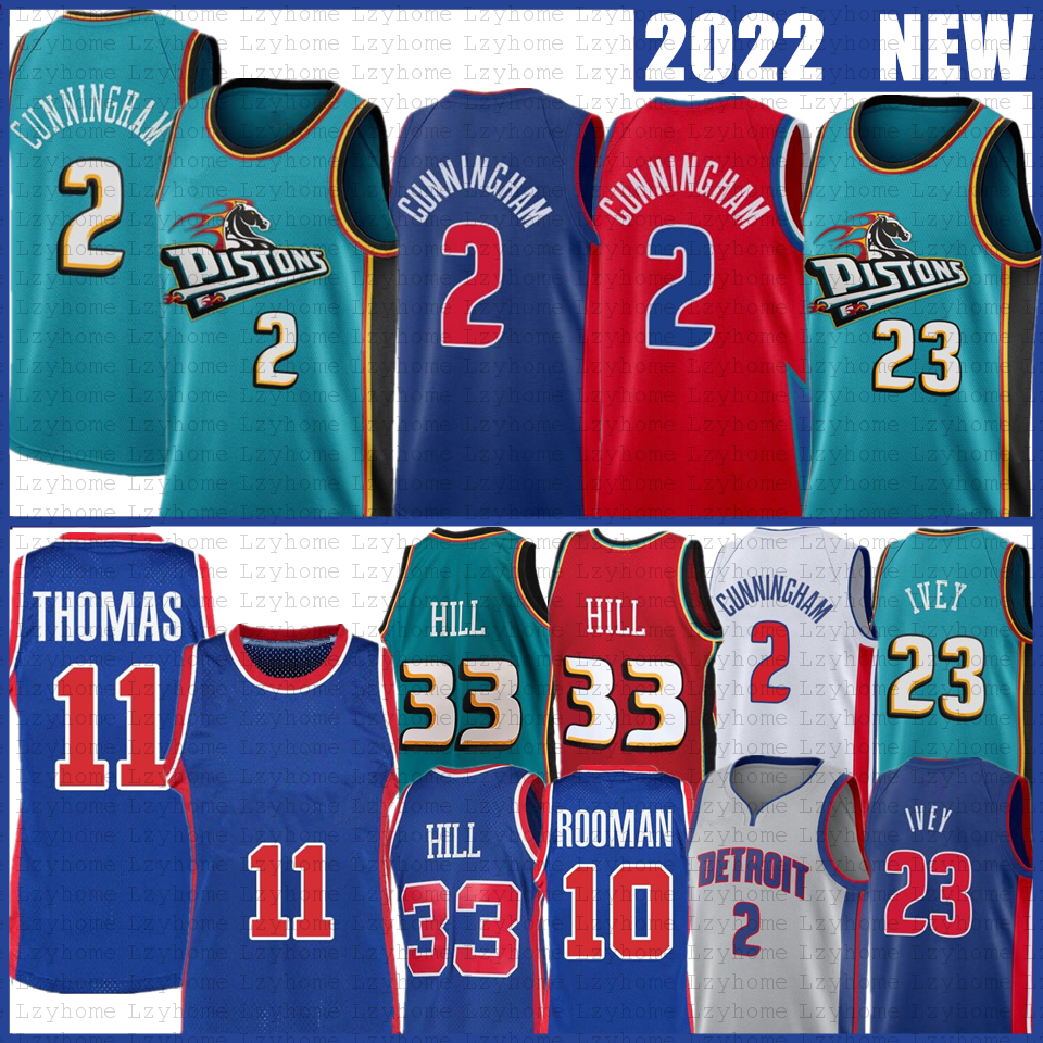 Basketball Jerseys 2 Cade Cunningham 23 Jaden Ivey Basketball Jerseys Isiah Thomas Detroits Piston Jersey Grant Hill Dennis Rodman Blue Teal Shirt Retro 2022, Mens
Basketball Jerseys 2 Cade Cunningham 23 Jaden Ivey Basketball Jerseys Isiah Thomas Detroits Piston Jersey Grant Hill Dennis Rodman Blue Teal Shirt Retro 2022, Mens