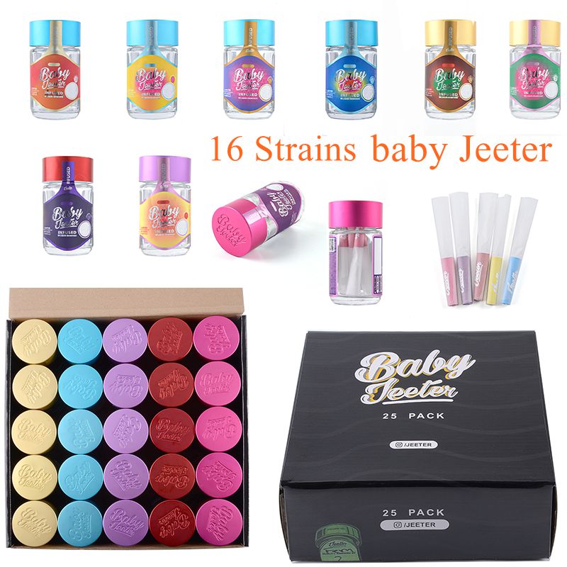 Baby Jeeter Infused Glass Jar E Cigarette Accessories Container Paper Bag High Potency With Liquid Diamond Cone Paper Label Display Box 16 strains In Stock
Baby Jeeter Infused Glass Jar E Cigarette Accessories Container Paper Bag High Potency With Liquid Diamond Cone Paper Label Display Box 16 strains In Stock