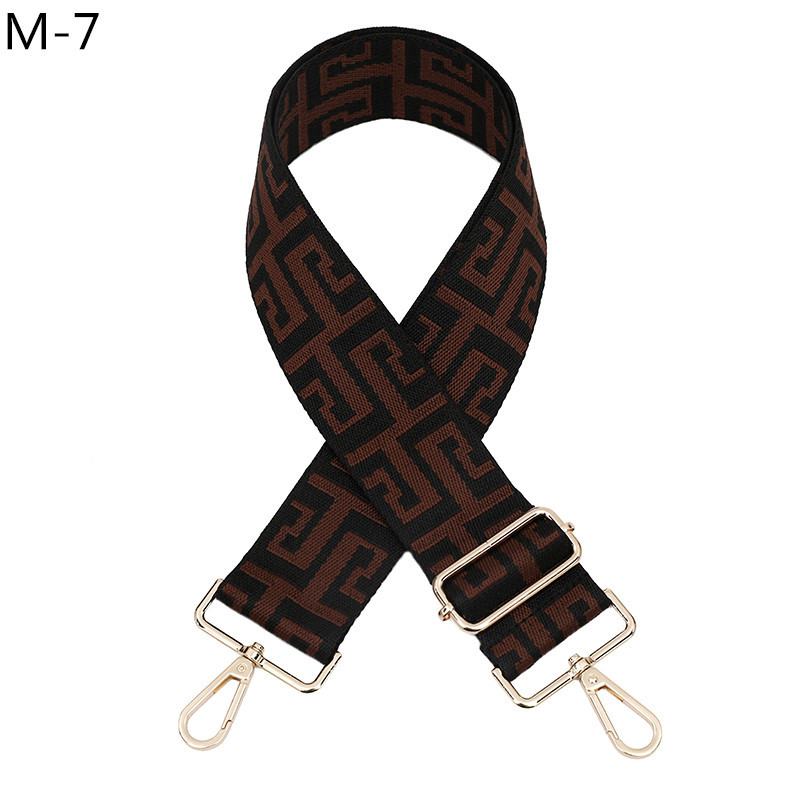 Handle Bag Strap Cross Body Messenger Nylon Bag Straps For Women Removable Diy Shoulder Rainbow Handbag Accessories wide 5cm