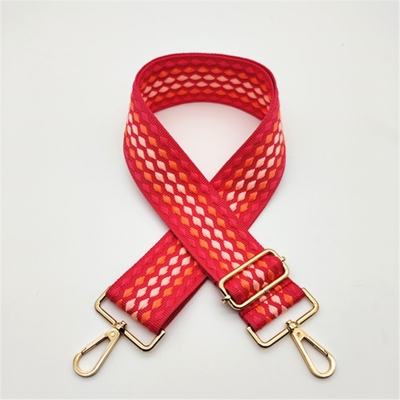 Handle Bag Strap Cross Body Messenger Nylon Bag Straps For Women Removable Diy Shoulder Rainbow Handbag Accessories wide 5cm