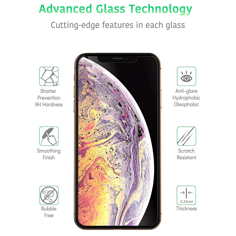 2.5D Tempered Glass Screen Protector Film For iPhone 17 Air 16 15 14 13 12 11 Pro Max 8 Plus Samsung S25 Edge S24 FE S23 S22 Plus S21 A07 A17 A05 A06 