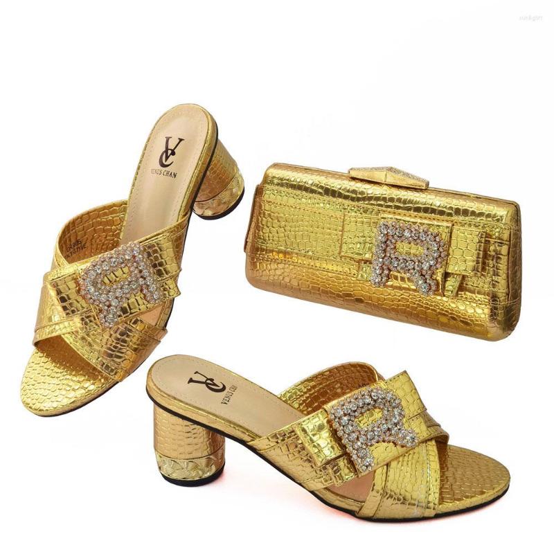 Dress Shoes Gold Color Matching Italian And Bag Set African Bags In Women Nigerian Sandals For Party, Photo color
Dress Shoes Gold Color Matching Italian And Bag Set African Bags In Women Nigerian Sandals For Party, Photo color