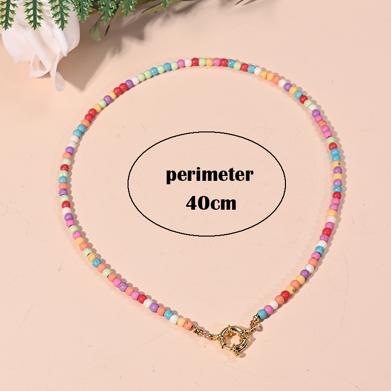Boho Colorful Collar Choker Golden Eyes Pendant Necklace For Women