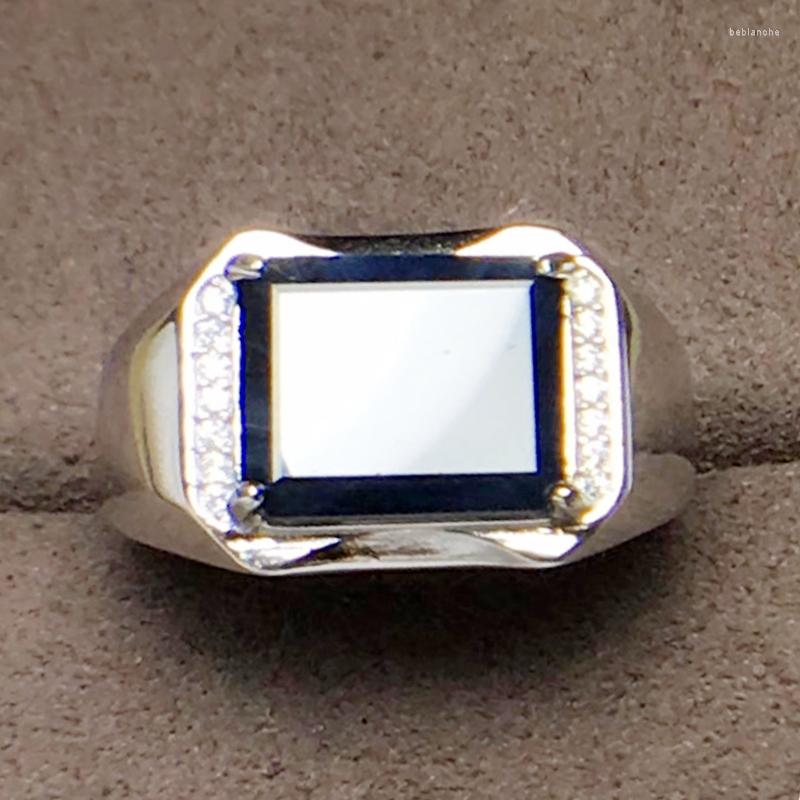 Cluster Rings Per Jewelry Men Ring Natural Real Black Sapphire Rectangle 10 12mm 6.5ct Gemstone 925 Sterling Silver Q20588
Cluster Rings Per Jewelry Men Ring Natural Real Black Sapphire Rectangle 10 12mm 6.5ct Gemstone 925 Sterling Silver Q20588
