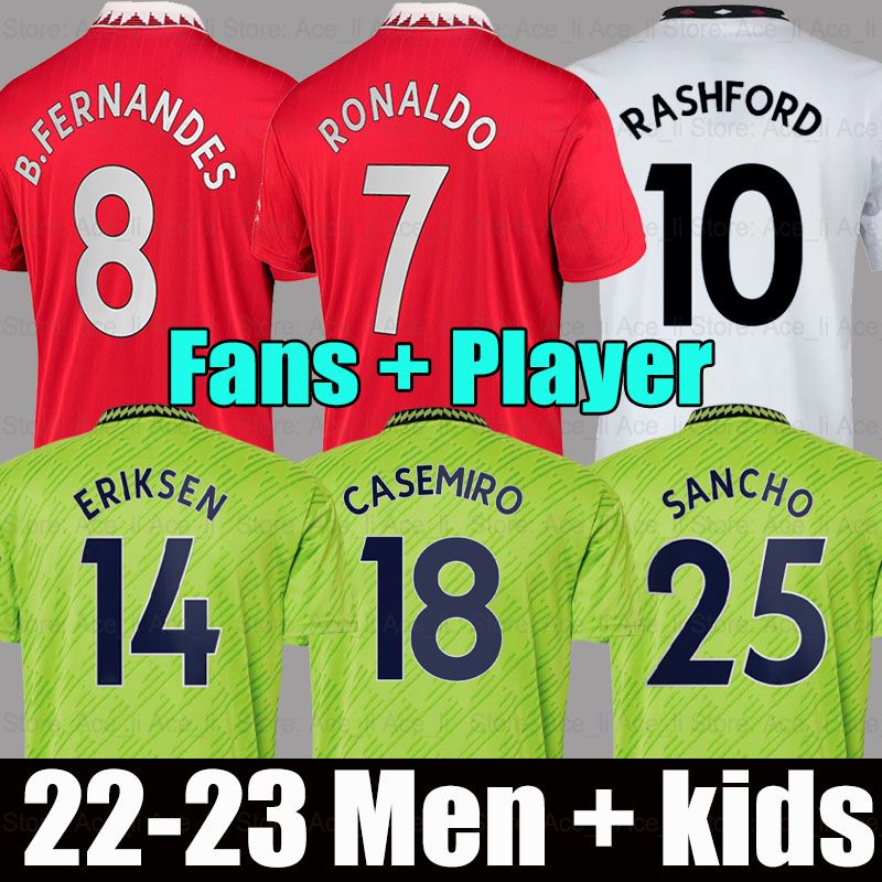 22 23 ANTONY SANCHO soccer jerseys Fans Player version MANS CASEMIRO BRUNO FERNANDES MANCHESTERS RASHFORD UTDS ERIKSON football shirt men kids baby kit, 22-23 kids third
22 23 ANTONY SANCHO soccer jerseys Fans Player version MANS CASEMIRO BRUNO FERNANDES MANCHESTERS RASHFORD UTDS ERIKSON football shirt men kids baby kit, 22-23 kids third