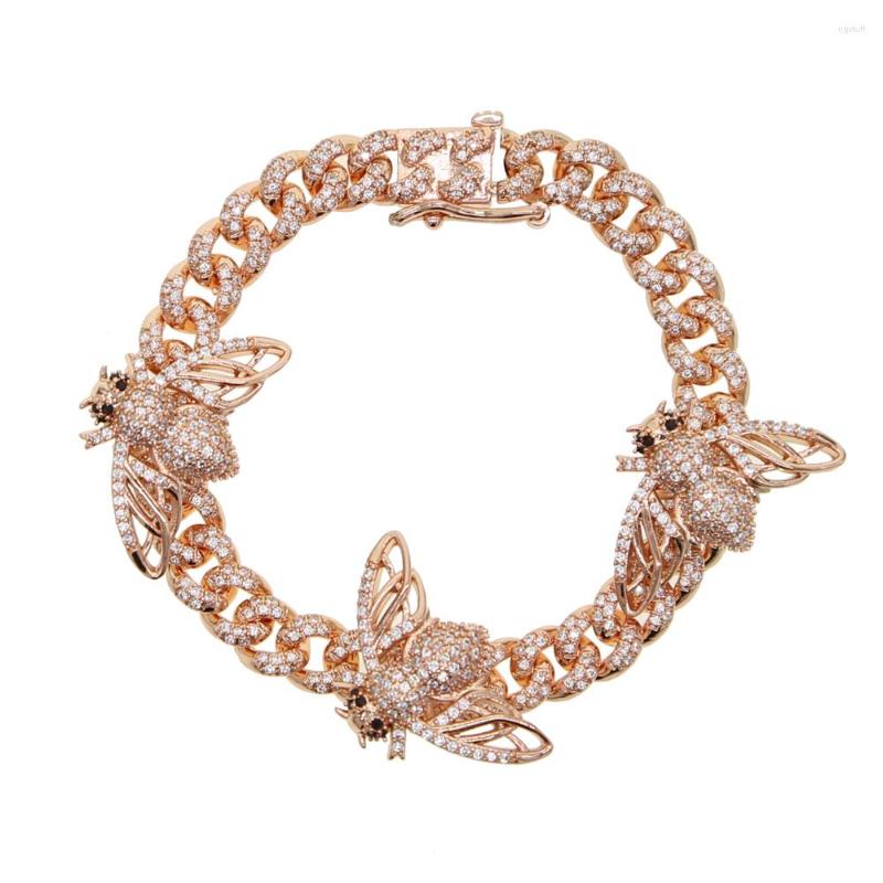 Link Bracelets 2022 Delicate Women Men Iced Out Bling CZ Fashion Miami Cuban Chain 3pcs Pink Honeybees Heavy Wide Classic Bracelet Jewelry
Link Bracelets 2022 Delicate Women Men Iced Out Bling CZ Fashion Miami Cuban Chain 3pcs Pink Honeybees Heavy Wide Classic Bracelet Jewelry