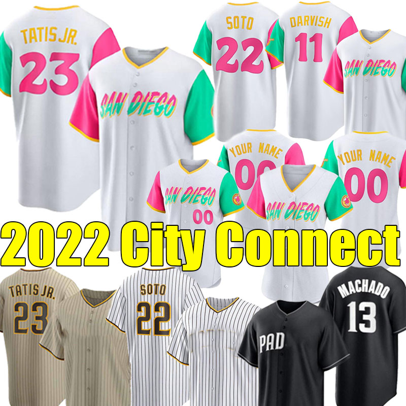 #22 Juan Soto San Diego 2022 Baseball Jerseys Padres City Connect Fernando Tatis Jr. Manny Machado Yu Darvish Hader Cronenworth Joe Musgrove Ha-Seong Kim Manaea Alfaro, Jiaoshi 2022 cool base women
#22 Juan Soto San Diego 2022 Baseball Jerseys Padres City Connect Fernando Tatis Jr. Manny Machado Yu Darvish Hader Cronenworth Joe Musgrove Ha-Seong Kim Manaea Alfaro, Jiaoshi 2022 cool base women