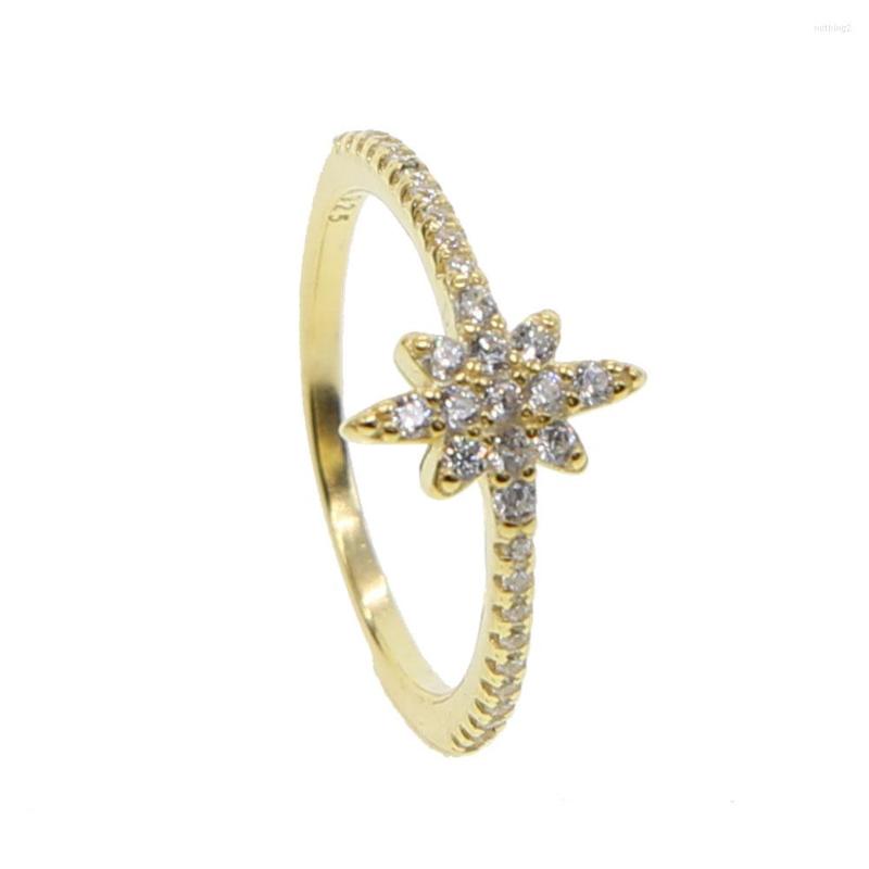 Cluster Rings 100% Real 925 Sterling Silver Gold Color Crystalized Snowflake For Women With CZ Luxury Original Ring Fine Jewelry2022
Cluster Rings 100% Real 925 Sterling Silver Gold Color Crystalized Snowflake For Women With CZ Luxury Original Ring Fine Jewelry2022