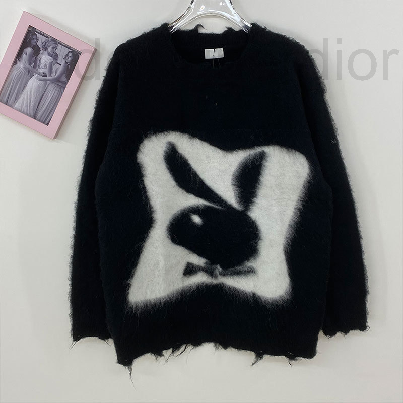Women' Knits & Tees designer Autumn new round neck Pullover long sleeve sweater high sense languid Mohair cartoon rabbit pattern 4G96, 2# packing bag
Women' Knits & Tees designer Autumn new round neck Pullover long sleeve sweater high sense languid Mohair cartoon rabbit pattern 4G96, 2# packing bag