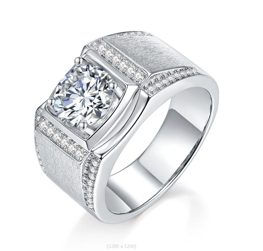 Fine Wholesale 1ct NSCD Synthetic Diamond Rings For Men's 925 Sterling Silver Stamped Wedding Man Ring
Fine Wholesale 1ct NSCD Synthetic Diamond Rings For Men's 925 Sterling Silver Stamped Wedding Man Ring