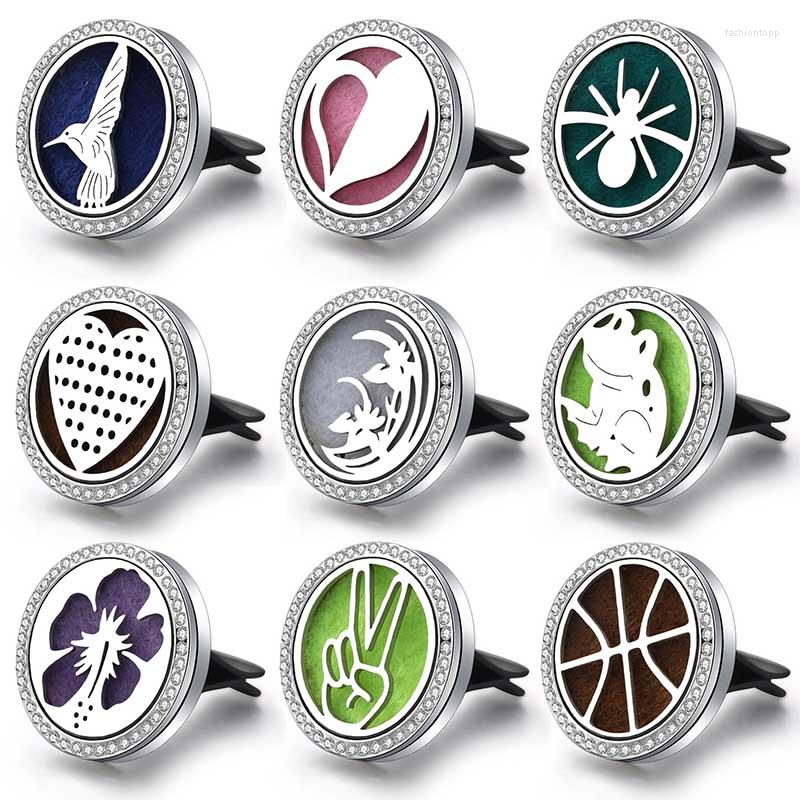 Pendant Necklaces 2022 Zircon Car Air Freshener Stainless Steel Aroma Essential Oil Diffuser Perfume Locket Flower Outlet Clip
Pendant Necklaces 2022 Zircon Car Air Freshener Stainless Steel Aroma Essential Oil Diffuser Perfume Locket Flower Outlet Clip