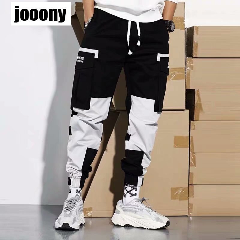 Men's Pants Korean Stylish Casual Hip Hop Streetwaer Male Sport Joggers Spring Fall Harem Baggy Cargo Pants Men Harajuku Fashion Mix Color 220907