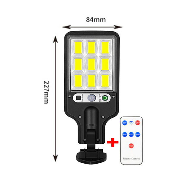 Solar street light Outdoor 2500W With 3 Light Mode Waterproof Motion Sensor Security Lamp for Garden Patio Path Yard
