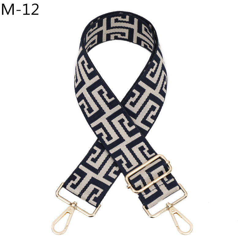 Handle Bag Strap Cross Body Messenger Nylon Bag Straps For Women Removable Diy Shoulder Rainbow Handbag Accessories wide 5cm