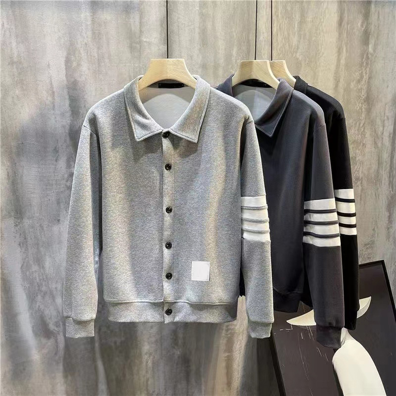 Sweatshirt Autumn winter pure men cotton Loopback Jersey Knit Engineered arm thom stripeCrewneck brown Pullover baseball jacket M-4XL A1, No
Sweatshirt Autumn winter pure men cotton Loopback Jersey Knit Engineered arm thom stripeCrewneck brown Pullover baseball jacket M-4XL A1, No