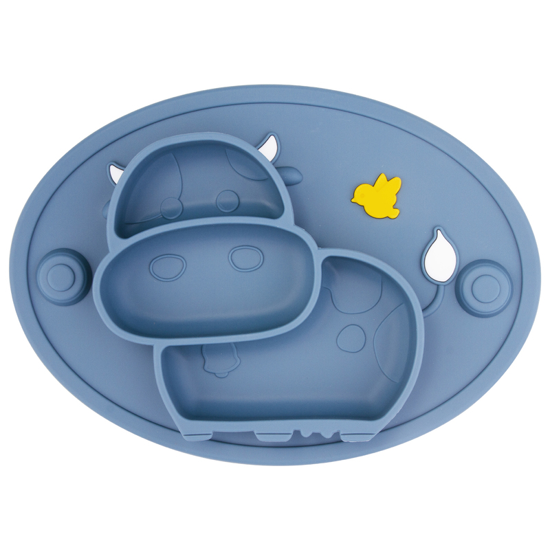 Cups Dishes Utensils Qshare Infant Learning Feeding Dish Baby Placemat Toddlers Silicone Plate Fits High Chair Trays For 7 Months 220907