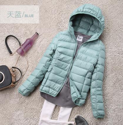 Women's Down Parkas SEDUTMO Winter Womens Down Jackets Short Ultra Light Duck Down Coat Hooded Puffer Jacket Autumn Parkas ED034 220907