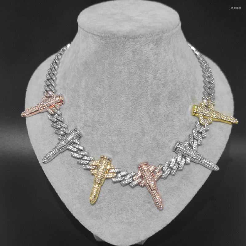 Chains 13mm Heavy Miami Cuban Link Chain Rivet -shaped Charm Choker Necklace Cubic Zirconia Hip Hop Jewelry Party Punk Style
Chains 13mm Heavy Miami Cuban Link Chain Rivet -shaped Charm Choker Necklace Cubic Zirconia Hip Hop Jewelry Party Punk Style